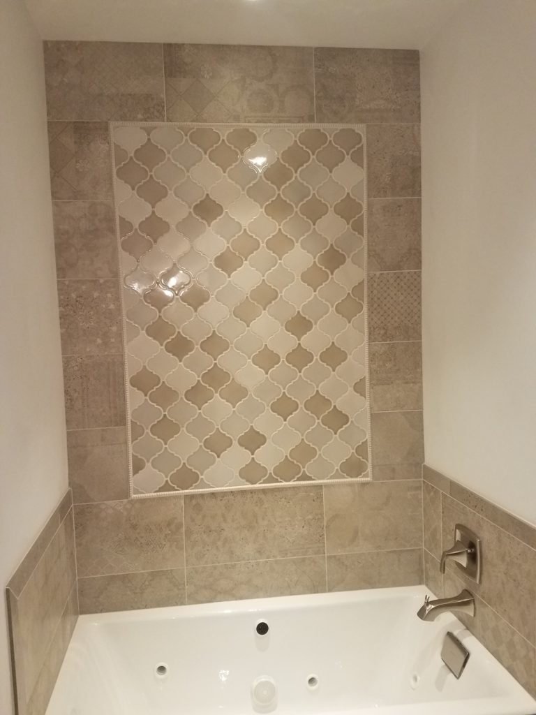 Custom Tile Bath Wall